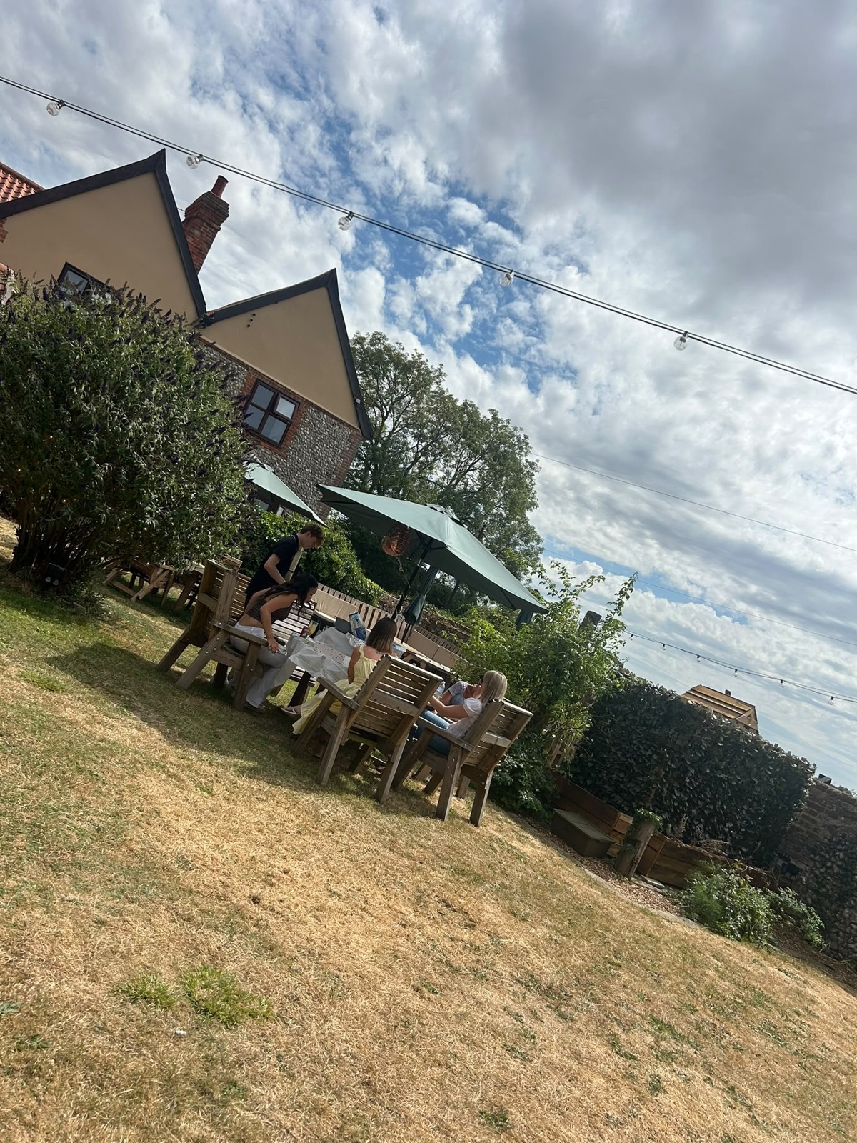 The garden beside Brian's Bar